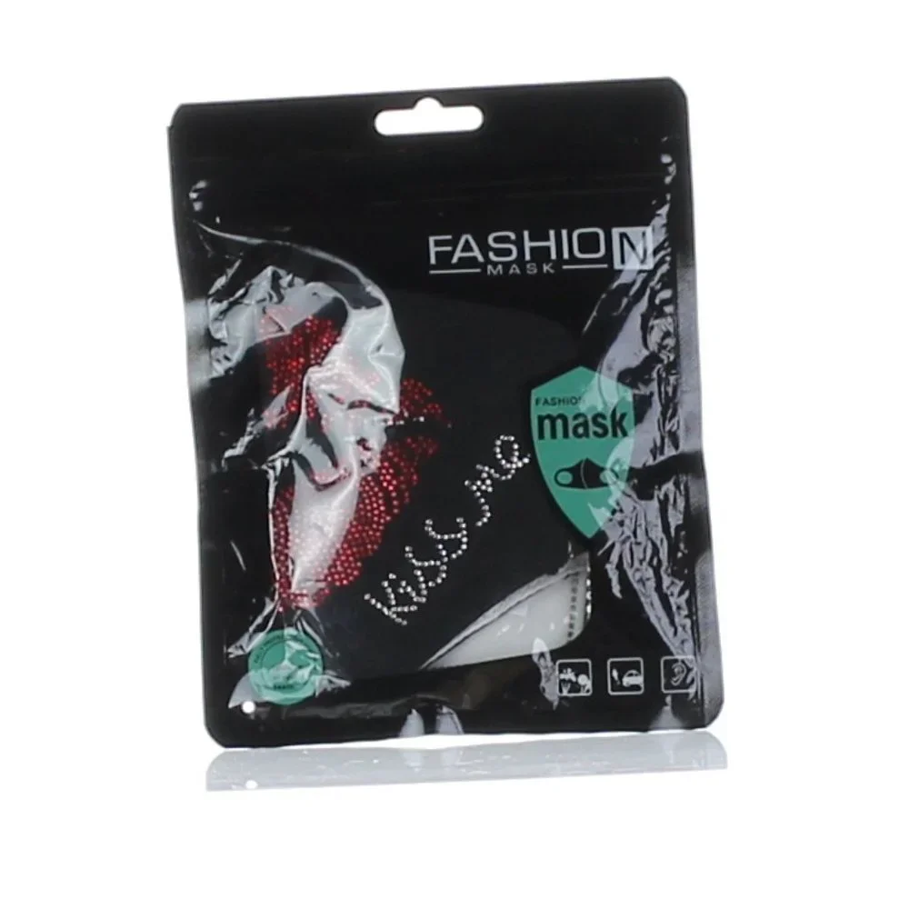 Mask Reusable Rhinestone Bling Kiss Me NWT